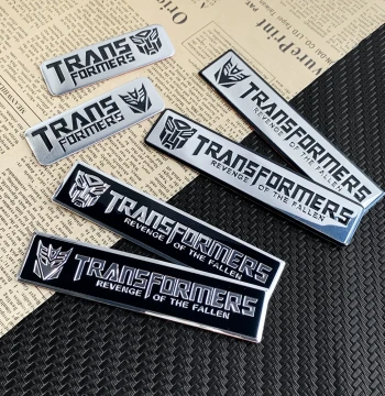 3D Metal Car Emblem Sticker for Body Modification, Scratch Cover, and Tail Decoration