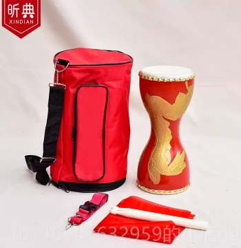 New Xindian 1-Hand 4C Adult Hand Drum Chest Drum M Cowhide Square Dance Fitness Prop Drum Children Performance Percussion