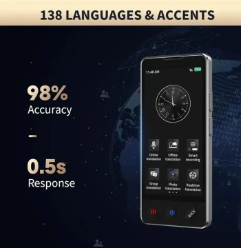 Smart AI Deepseek Voice Accurate Translator Touch Screen Sup
