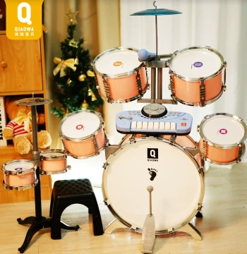 Qiaowa Children's Drum Set Toy Percussion Instrument Interest Development Gift for 3-Year-Old Girls and Beginner Boys