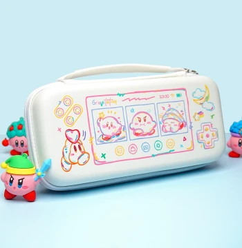 Original Nintendo Switch Carrying Case for Switch 2 and OLED - Kirby Hard Shell Protective Cover