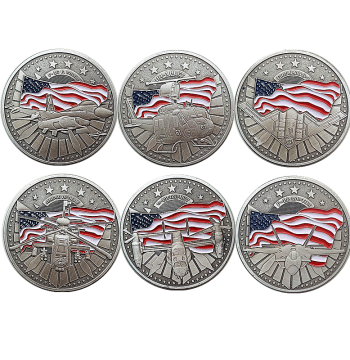 US Aircraft V-22 Osprey Fighter Helicopter Commemorative Medal, F-16 Veteran Honor Raptor Medal Coin