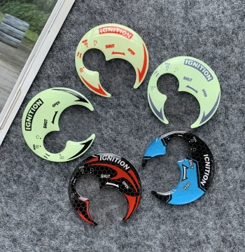 Key Area Protective Sticker Compatible with Qingqi Suzuki UU US125 UY125, Modification Decal for Little Dolphin Electric Door Lock
