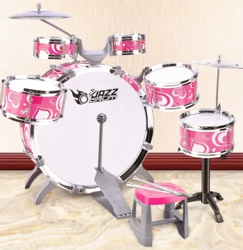 Extra-Large Children's Drum Set Jazz Drum Music Toy Percussion Instrument for Early Education Ages 1-3-6 Years