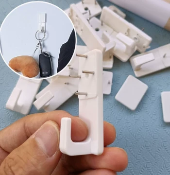 Damage-Free Wall Hooks for Hanging Pictures, Chinese Knots, Clothes, and Hats: No-Drill Decorative Nail Hooks