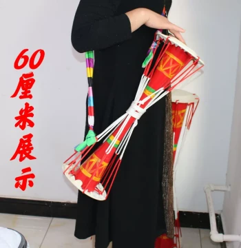 Guangxi Pan Sheng Yao Long Drum - Ethnic Dance Drum for Adults and Students, Decorative Craft Drum, Miao Style
