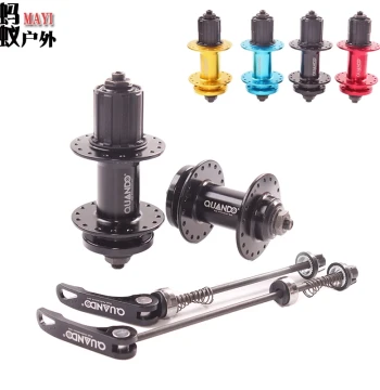 Taiwan Kunten Disc Brake Mountain Bike Hubs: Cassette Freehub with 32/36 Holes, Front/Rear Quick Release Bearings