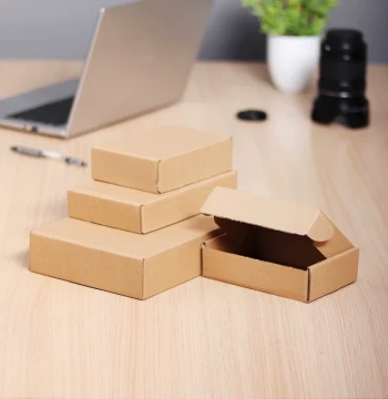100pcs/Set Airplane Box Cardboard Shipping Cartons - Kraft Paper Express Packing Boxes by Yihui