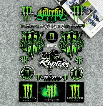 Reflective Monster Claw Stickers: Waterproof Decals for Motorcycles, Cars, Helmets & Snowboards