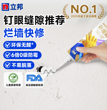 Nippon Paint Waterproof Wall Repair Paste for Nail Holes and Cracks, Mold-Resistant White Wall Putty Powder and Latex Paint for Home Use