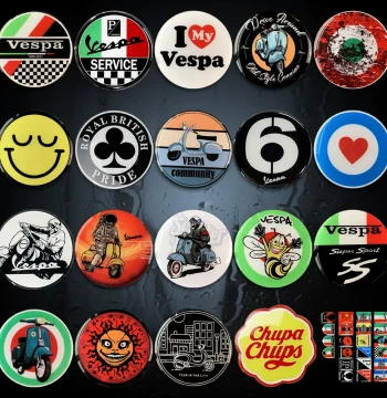 Reflective Soft Magnetic Sticker for VESPA Piaggio GTS300 GTV Primavera Sprint 150RA Decoration