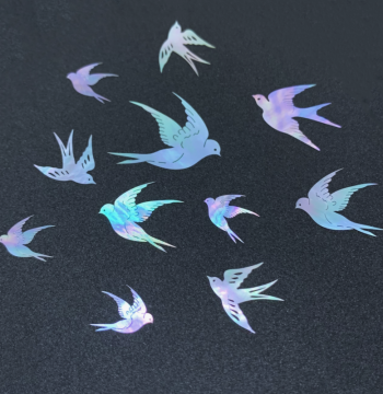 Swallow Shell Inlay Pieces - White Butterfly Shell and Luminous Shell Flakes for Lacquerware, Painting, and Artistic Inlay