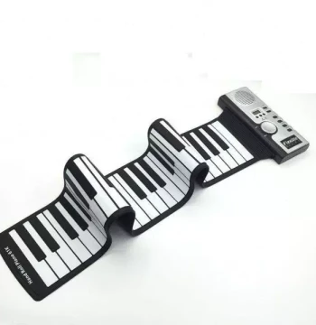 Foldable 61-Key Portable Roll-Up Electronic Piano for Beginners