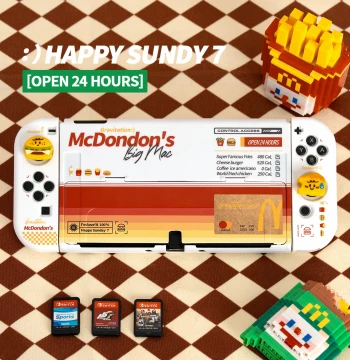 Original Burger & Fries Switch 2 Protective Case - Soft/Hard Shell for Nintendo Switch OLED