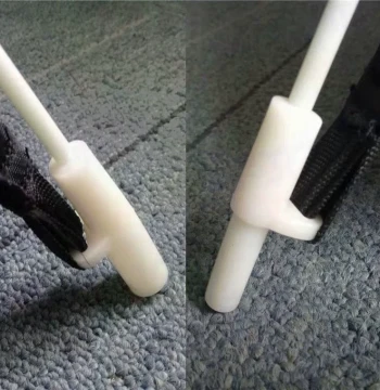 Pop-Up Throw Tent Replacement Parts - White Connectors, Support Poles, Telescopic Fiberglass Rods, Plastic 6mm/5mm Plugs and Base