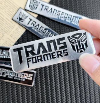 Qianyu 3D Metal Car Stickers - Scorpio & Transformers Exhaust Pipe Heat Shields