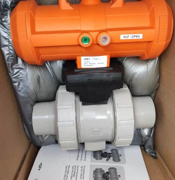 Negotiable Price: GF Georg Fischer Ball Valve 199231838, d63 DN50, PP-H/EPDM, Brand New in Original Packaging