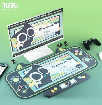 Jixiang x The Legend of Luo Xiaohei Official Co-branded Mouse Pad - Large Cute Wrist Rest, Extra Thick Non-Stick Desk Mat for Laptop & Desktop