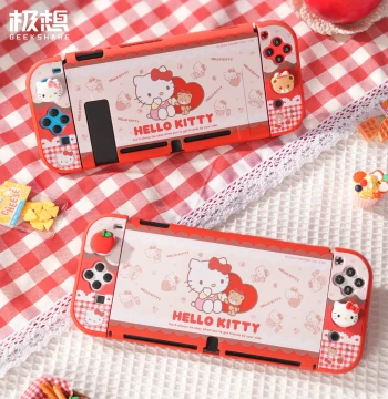 Jixiang Nintendo Switch Protective Case for OLED Model, Hard Shell Split Design, Dock-Compatible NS2 Gaming Console Accessory