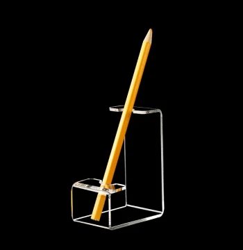 Ultra-Clear Acrylic Pen Holder – For Ballpoint, Fountain, Watercolor, Calligraphy, and Eyebrow Pens