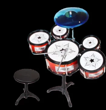 Kids Drum Set for Boys & Girls, Beginner Percussion Instrument Toy for Ages 1-5