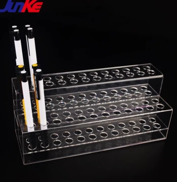 48-Hole Acrylic Pen Display Stand: Organizer for Ballpoint Pens, Eyeliners, Eyebrow Pencils, and Stationery