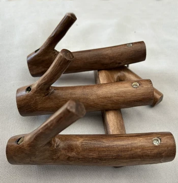 Solid Wood Branch Hook, Creative Coat Rack, Wall-Mounted Wooden Hanger for Clothes
