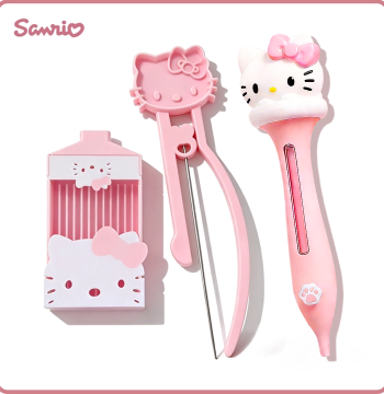 KT Cat Perler Bead Shovel, Needle, and Pen Set - 2.6mm Mini Beads - Includes Bead Shovel, Storage Box, Pegboard, Magic Tool Kit