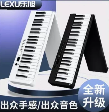 BX20 Foldable Piano with Weighted Keys, 88-Key Professional Electronic Piano for Beginners, Self-Learning Roll-Up Portable Keyboard for Early Childhood Educators