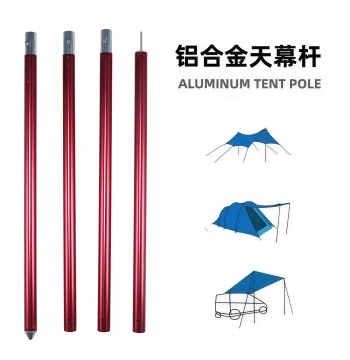 Aluminum Alloy Canopy Pole Thickened Support Rod for Tent Sunshade Rain Shelter Porch Camping