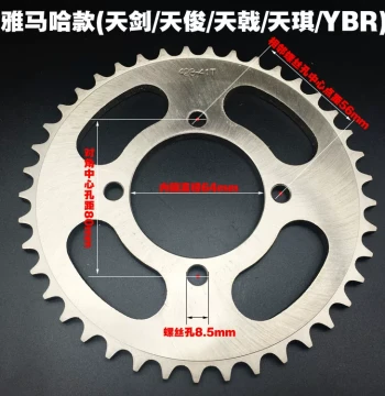 Yamaha Large Sprocket Gear for YBR125 Tianjian/Tianji Models (36-43 Teeth) - Performance Upgrade Kit