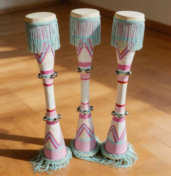 Custom Yao Ethnic Long Drum: Guangxi and Hunan Folk Dance Drum for Students, Decorative Craft Drum