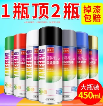 Automatic Hand-Shake Spray Paint - Rust-Proof Metal Coating for Furniture, Wood, and Cars (Black/White Available)