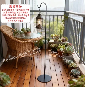 New Chinese-Style Curved Hook Wedding Props - Iron Art Lantern Holders, Flower Ball Guides, and Ceremony Decor Stands