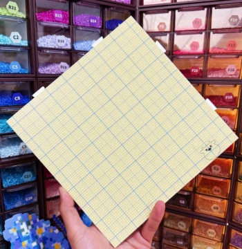 Douniu Perler Beads Pegboard Core Pure Series 52-Pin Extended Pin Board, Thickened Heat-Resistant Base for DIY Crafts