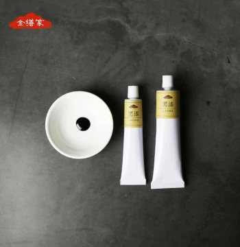 Refined Black Lacquer Kintsugi Repair Kit - Natural Urn Lacquer for Lacquerware, Urn Art, Painting, Maki-e, and Intermediate Coating