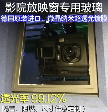 High-Transmittance Optical Glass for Cinema Projection Rooms - Projector Window Lens with 99% Light Transmission