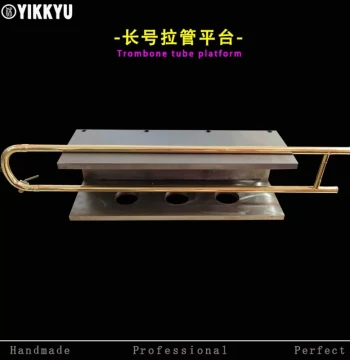Musical Instrument Repair Tool: Trombone Slide Straightening Platform for Adjusting J-Curve Straightness and Parallelism