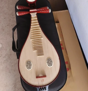 Professional Rosewood and African Pearwood Liuqin with Copper Fittings