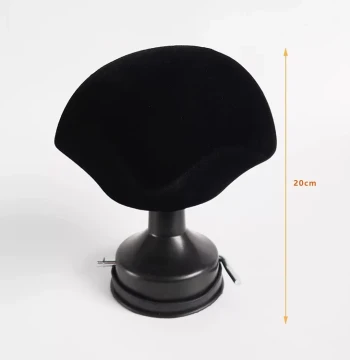 Men's Hairpiece Display Stand with Suction Cup Base: Desktop Fixed Holder for Pinning, Jewelry, Necklaces, and Wig Presentation