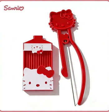 Hello Kitty Perler Bead Scoop, Needle, and Pen Set for 2.6mm Mini Beads with Storage Box and Tray