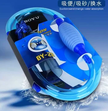 Aquarium Water Changer with Siphon Tube - Semi-Automatic Sand Washer and Waste Remover for Manual Tank Cleaning