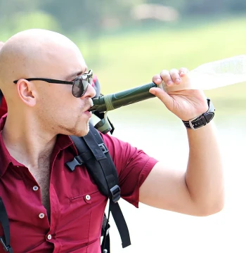 Individual Outdoor Water Purification Straw - Emergency Survival Filter L600