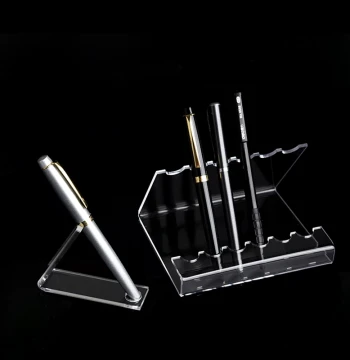 Acrylic Pen Display Stand for Eyebrow Pencils, Ballpoint Pens, Watercolor Pens, Cosmetics, and Eyeliner - Multi-Functional Showcase Rack