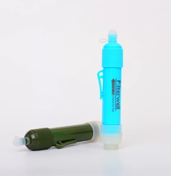Outdoor Water Purifier, Wilderness Drinking Straw Filter, Portable Outdoor Water Purification Tool with Ultrafiltration Membrane