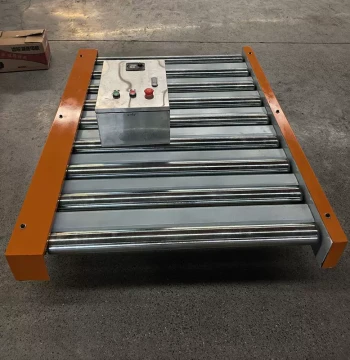 Custom Small Roller Conveyor Line - Heavy-Duty with Drop-Prevention Tray and Thickened Galvanized Rollers