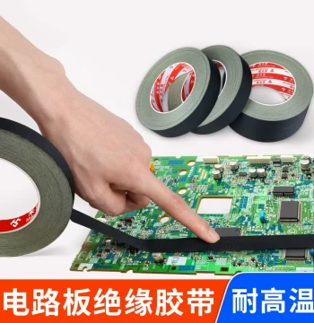 Black Acetate Insulation Tape for Circuit Boards - High-Temp Strong Adhesive for Phone Repair, Data Cables, LCD Ribbon Fixing, Automotive Wire Bundling, and Earphone Cable Skin Repair