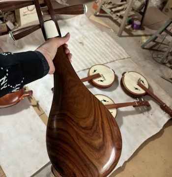 Factory-Made Professional Liuqin for Exams and Performances, Crafted from Aged Rosewood