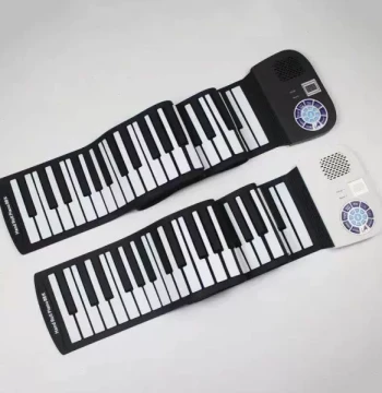 49-Key and 61-Key Thickened Professional Roll-up Piano Electronic Keyboard with Sustain, Chords, and Recording Functions