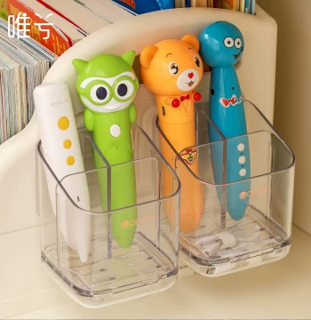 Children's Reading Pen Storage Rack Wall-Mounted Universal Student Holder for Caterpillar JiuJiu Pens Acrylic Marker Display Shelf Study Desk Organizer